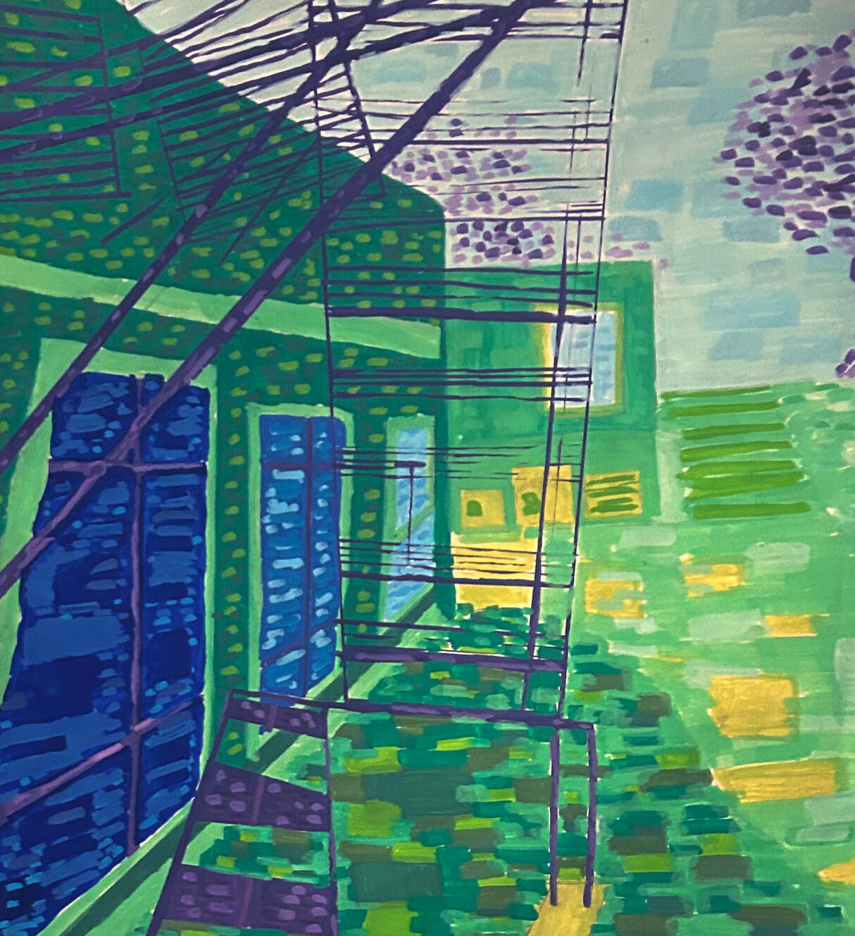under the stairs